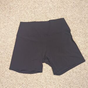 Lululemon Align High Rise Biker Shorts Womens 12 Black Active Yoga Gym
